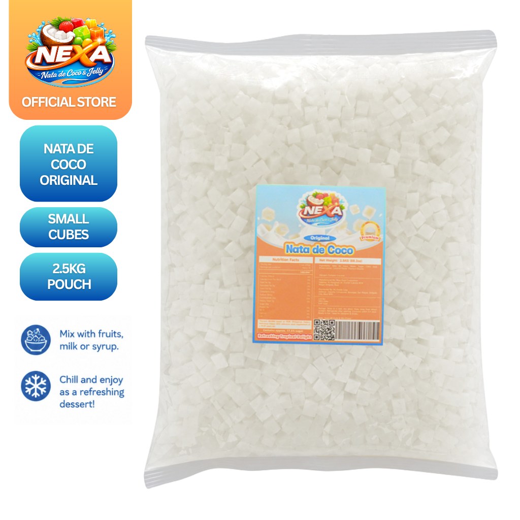 Nata de Coco Small Cubes · 2.5kg Pouch